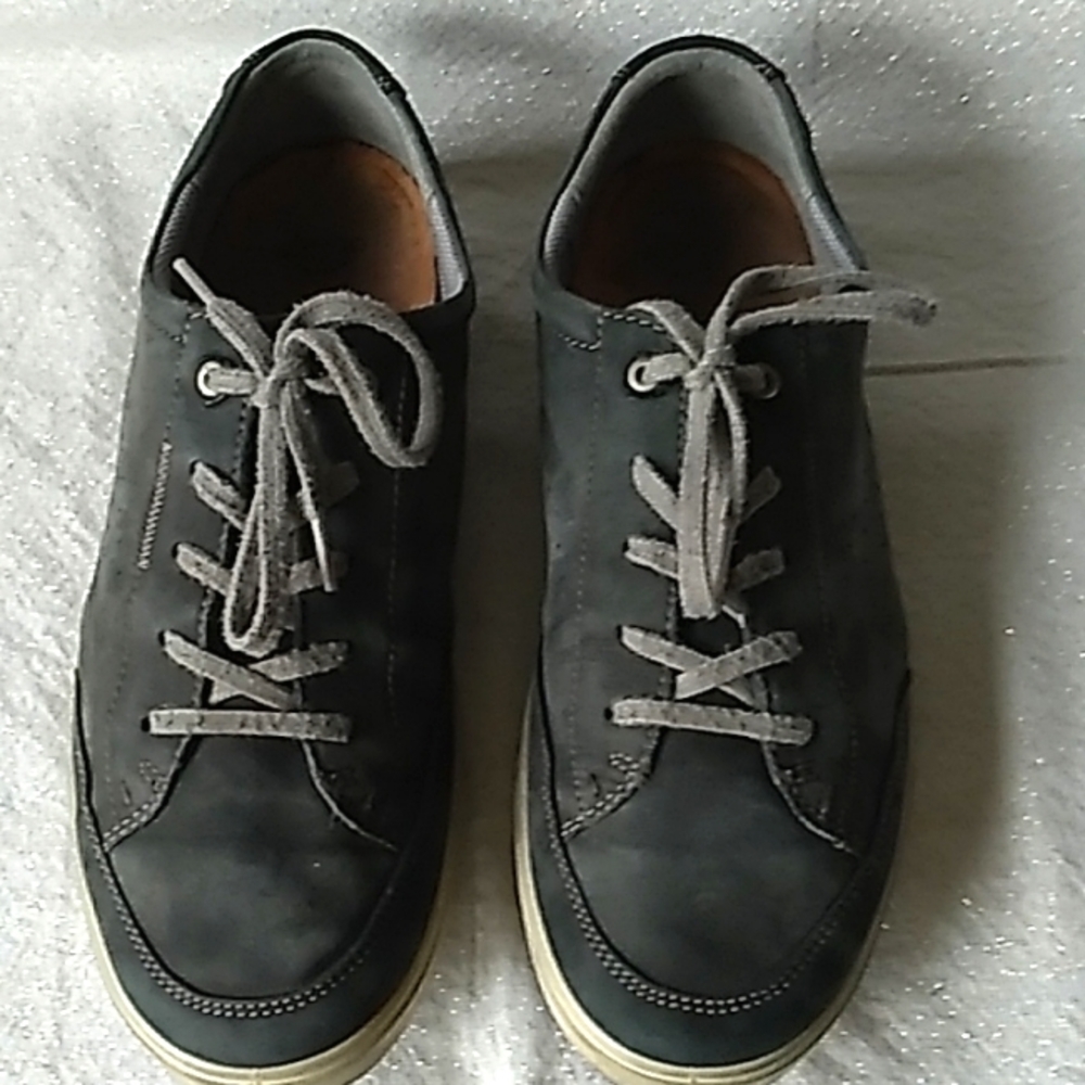 ECCO Casual Tie Sneakers Grey Leather